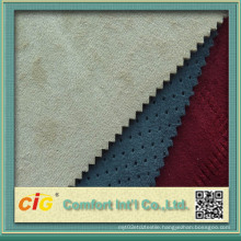 High Quality New Design Colorful Suede Bonded Faux Fur Fabrics